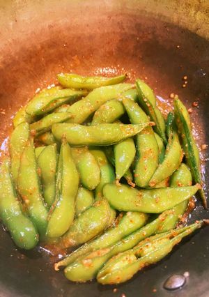 男飯★簡単！親父和風枝豆ペペロンチーノ-レシピのメイン写真