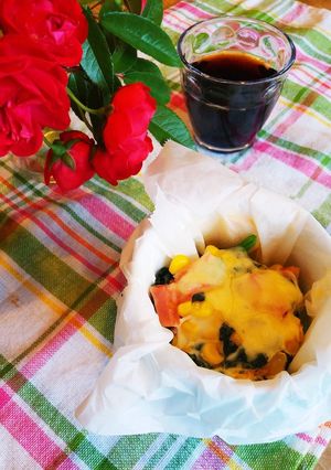 5分でお手軽♪マグdeキッシュ。朝食に。-レシピのメイン写真