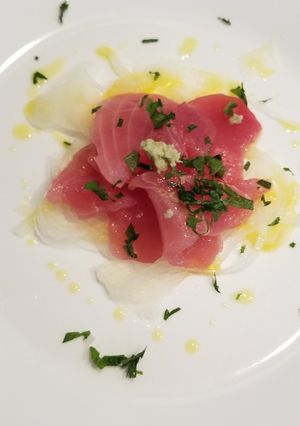 マグロの切り落としでカルパッチョ-レシピのメイン写真