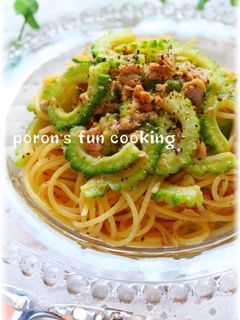 簡単◎ゴーヤとツナのスパゲティ-レシピのメイン写真