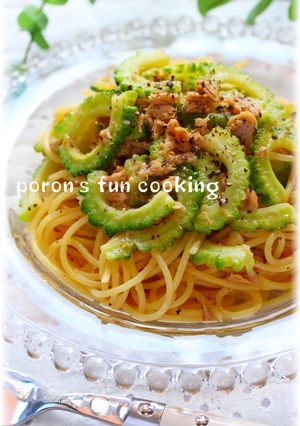 簡単◎ゴーヤとツナのスパゲティ-レシピのメイン写真