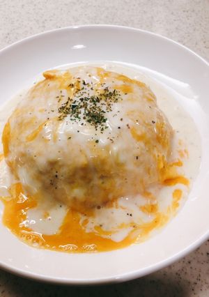 とろとろ卵☆チーズソースオムライス-レシピのメイン写真