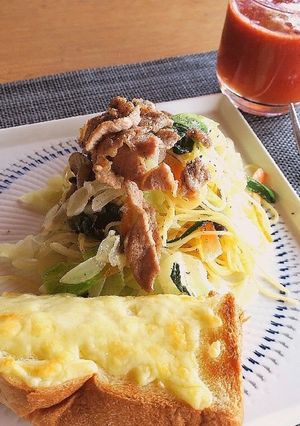 簡単らくらく☆朝からパスタ-レシピのメイン写真