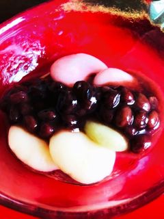 ふわふわモチモチ白玉ぜんざい-レシピのメイン写真