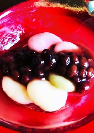 ふわふわモチモチ白玉ぜんざい-レシピのメイン写真
