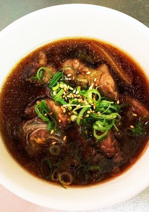 牛すじ肉の辛いスープ-レシピのメイン写真
