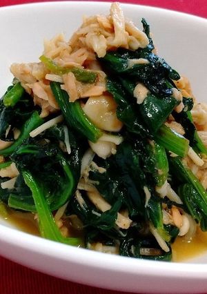 ほうれん草とツナのバターポン酢炒め-レシピのメイン写真