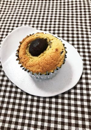 栗と餡子のカップケーキ（小麦粉無）-レシピのメイン写真