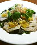 新若布と豚しゃぶ肉の薬味和え（サラダ）