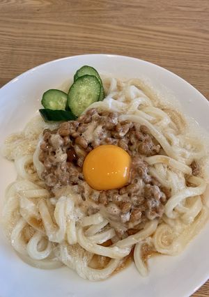 簡単！全卵使える玉子納豆うどん-レシピのメイン写真