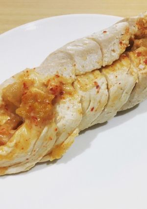 鶏胸肉のキムチーズレンジ蒸し-レシピのメイン写真