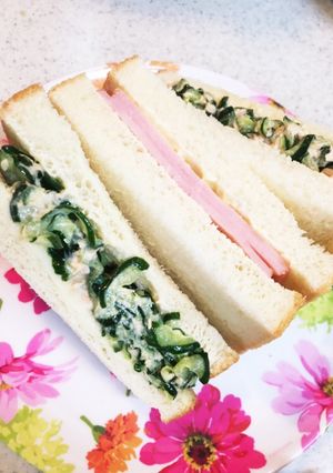 キュウリを味わうサンドイッチ-レシピのメイン写真