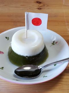 富士山ゼリー(抹茶、あんこ、ミルク)-レシピのメイン写真