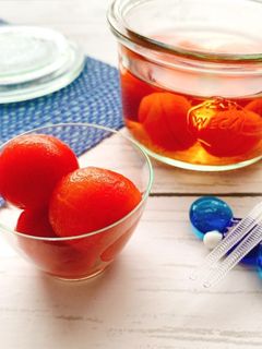 お出汁がじゅわっ!ミニトマトのおひたし-レシピのメイン写真