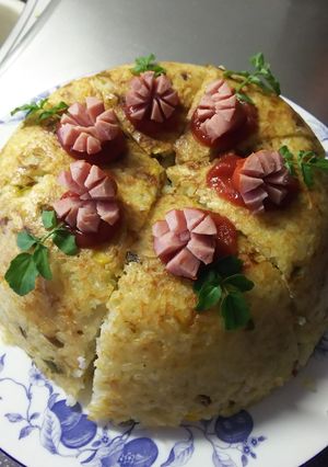 残りご飯を暈増しお釜でライスケーキ-レシピのメイン写真