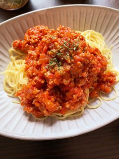簡単美味しい!ミートソースパスタ-レシピのメイン写真
