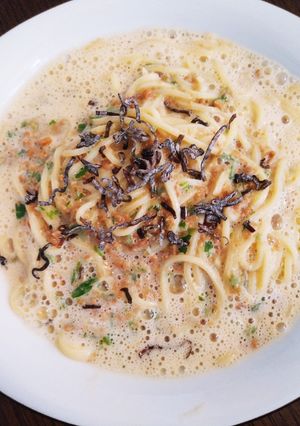 泡立つ✨クリーミーな絶品納豆パスタ✨-レシピのメイン写真