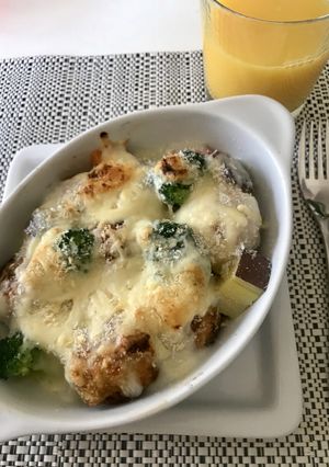 余り物アレンジ！たこ焼きグラタン-レシピのメイン写真