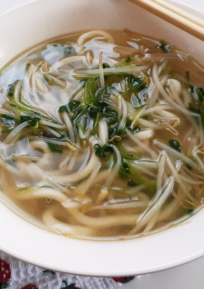 豆苗ともやしの塩うどん-レシピのメイン写真