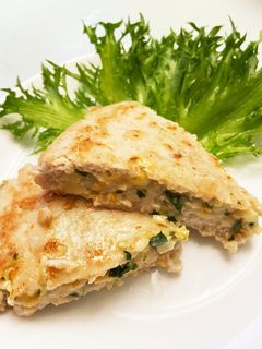 鶏ひき肉の大葉チーズはさみ焼き-レシピのメイン写真
