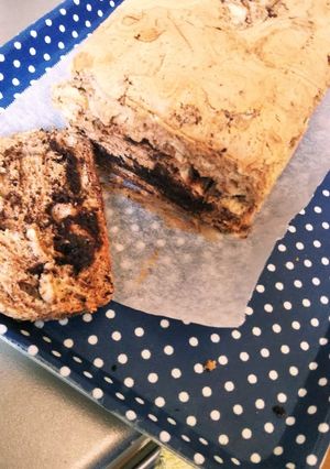 パウンドケーキの型で焼くマーブル風ケーキ-レシピのメイン写真