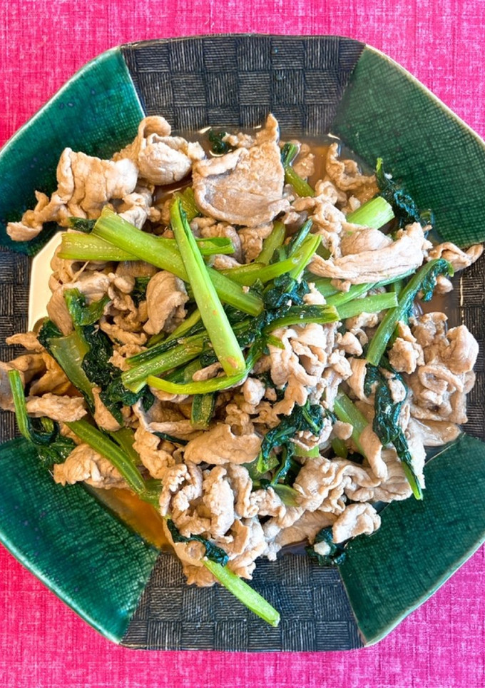 【簡単】豚肉と小松菜のかき醤油炒め-レシピのメイン写真