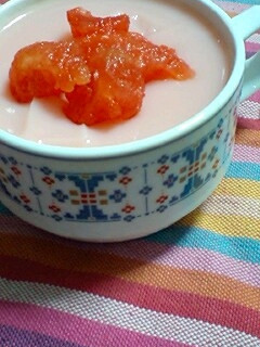 夏にぴったり!スイカの杏仁豆腐風デザート-レシピのメイン写真