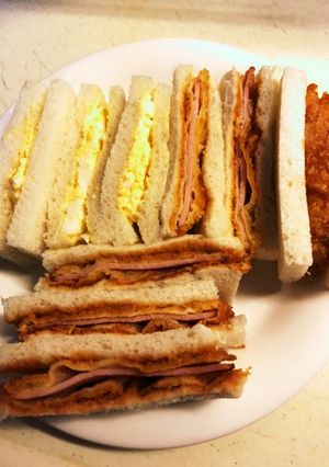 ハムカツサンドと卵サンド-レシピのメイン写真