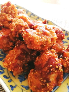 ピリ辛☆鶏のゴマ唐揚げ-レシピのメイン写真