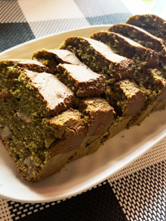 高野豆腐と青汁で抹茶風パウンドケーキ-レシピのメイン写真