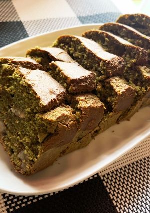 高野豆腐と青汁で抹茶風パウンドケーキ-レシピのメイン写真