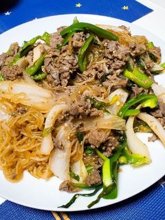牛肉と春雨のチャプチェ-レシピのメイン写真