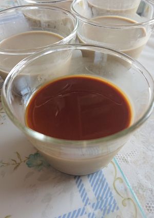 板ゼラチンで☆簡単やわらかほうじ茶プリン-レシピのメイン写真