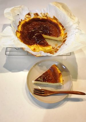 簡単♫ミキサーでバスクチーズケーキ-レシピのメイン写真