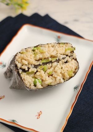 簡単！おにぎらず☆豆ごはん-レシピのメイン写真