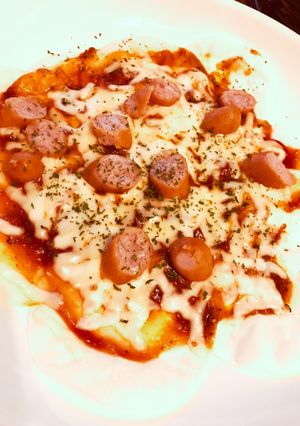 餃子の皮で♡かんたんクリスピーピザ-レシピのメイン写真