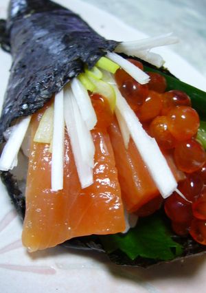 サーモンの西京漬け手巻き-レシピのメイン写真