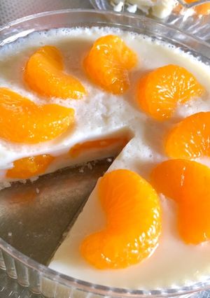 豆乳でできる！牛乳寒天みかん入り-レシピのメイン写真