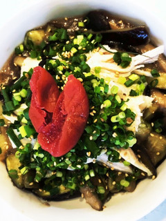 おナスのお浸しチキン和え-レシピのメイン写真