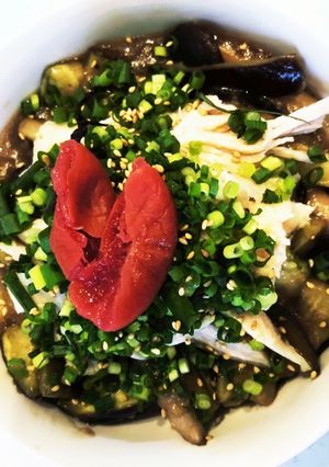 おナスのお浸しチキン和え-レシピのメイン写真