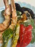 夏野菜と海老の天ぷら