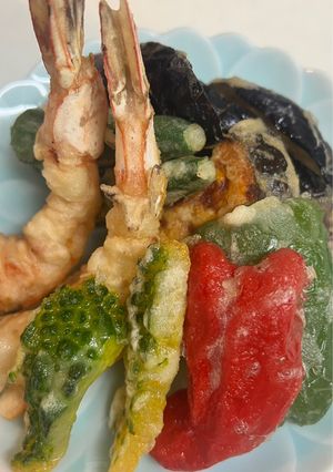夏野菜と海老の天ぷら-レシピのメイン写真