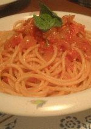 ＊ソースがおいしい！トマトソースのパスタ＊-レシピのメイン写真