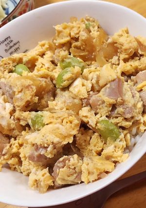 簡単☆枝豆入り親子丼☆-レシピのメイン写真