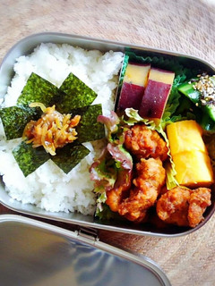 息子弁当✨唐揚げ…その1-レシピのメイン写真