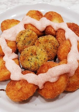 簡単！長芋そのままコロッケ ～明太マヨ～-レシピのメイン写真