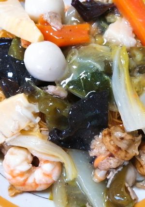 具材たっぶり！我が家の長崎皿うどん-レシピのメイン写真
