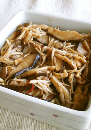 干し椎茸ときのこの煮物-レシピのメイン写真