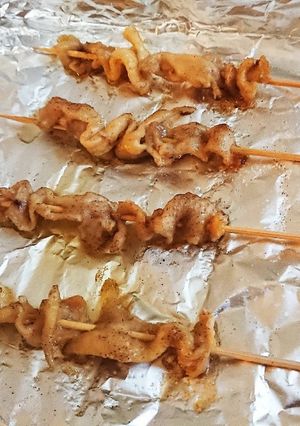 簡単におうちで鶏皮の焼き鳥-レシピのメイン写真