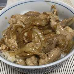 手抜き丼 生姜焼き丼！-レシピのメイン写真